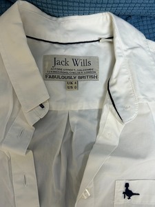 全新Jack wills白色衬衫