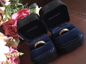 tiffany蒂芙尼定制款对戒,98新,几乎没怎么带过,男戒