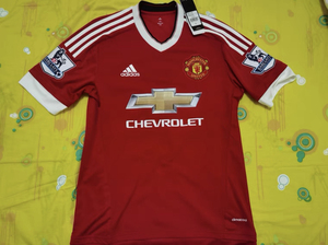 曼联1516赛季球衣,全新连吊牌,正版英超字章,印贝克汉姆.