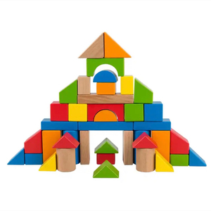 【全新包邮】德国(hape)宝宝拼搭积木40粒玩具婴幼儿童早