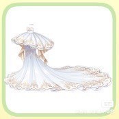 奥比岛纯爱梦中婚纱，斑斓补 白蘑菇 可物换