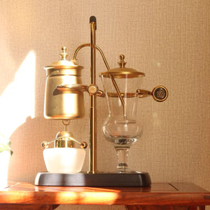 公司礼品库存,台湾4c皇家比利时虹吸咖啡壶,金银两色,全新未