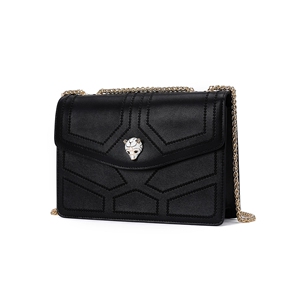 万里马wanlima 2021新品时尚简约女包熊猫锁扣斜挎包