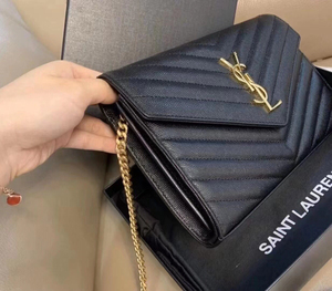 杨树林全牛皮信封包链条包