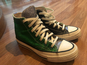 匡威双色亮片鸳鸯鞋