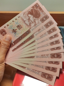 961标十豹子号第四套人民币一元.