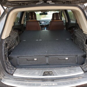 昂科威 床车改装 车魔盒定制 抽屉储物箱,后备箱改装