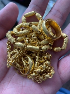 转运珠黄金钯金中国黄金金手镯万足金黄金手镯实心黄金耳饰周六福