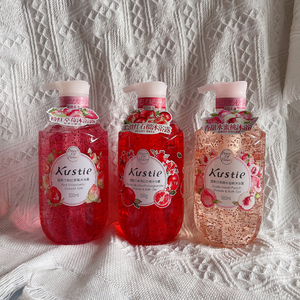 蔻斯汀 水蜜桃红石榴白桃果酱樱花精粹花瓣沐浴露500ml