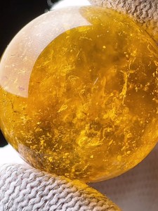 25mm俄料蜜蜡圆珠一线药师爆花珀气泡金沙奶白花溶洞锁骨珠配