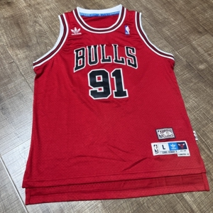 阿迪达斯 adidas 球衣 公牛队 91号 罗德曼 rod