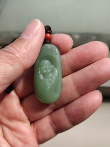 弥勒第一人,一户侯,侯晓峰,碧玉弥勒,福从天降.没有佩戴过.