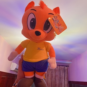 虹猫蓝兔七侠传长虹剑剑主绝版虹猫毛绒玩具,带标带牌塑料眼睛