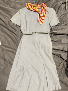 海航第四代 国际灰乘务员制服 袖口腰带微变黄 不退不换