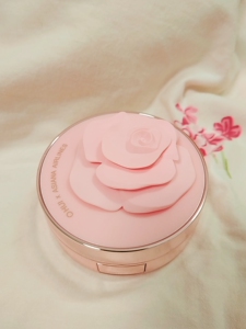 韩国ohui欧蕙粉色玫瑰花朵气垫cc霜欧惠bb霜单独正装
