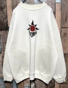 匡威罗德曼套头运动卫衣,经典"太阳花"logo,全白配色l码