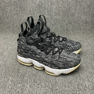 5码 gs 詹姆斯15代 lbj15 黑白首发篮球鞋