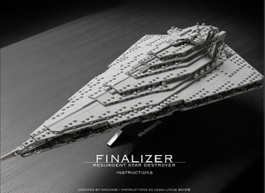 lego 乐高星球大战 复兴级帝国歼星舰 第一秩序小型moc