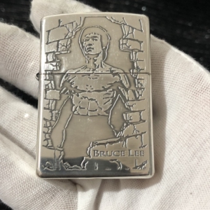 zippo全新98年镀银限量蚀刻浮雕截拳道创始人李小龙先生纪