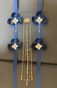 十三余小豆蔻儿 长生乐 同款汉服绶带 材料包 汉服压襟 后压