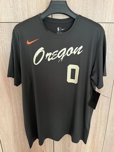 全新nba开拓者队利拉德城市版短袖球衣t恤,速干弹力聚酯纤维_阿里巴巴