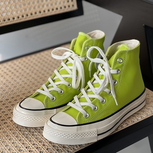 匡威converse 1970s正品帆布鞋芥末绿色高帮172