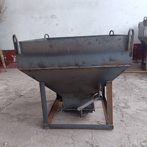 3方吊车料斗加厚钢板耐用 建筑工程用混凝土灰斗料斗厂家