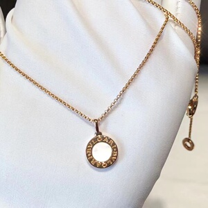 宝格丽项链圆形双面