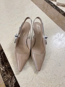 dior经典猫跟鞋高跟鞋 小矮跟很舒服百搭裸色 生完宝宝穿不