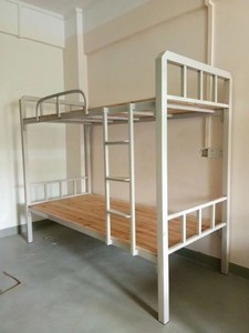 处理 二手宿舍上下铺铁床单人床高低床双层铁架床床垫二手上下铺