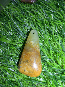 河磨玉黄白水滴,红皮子,如假包换,天然皮子,没有裂,规格38