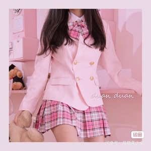 【现货】韩国创造101同款弘大校服jk制服学院风正统西装校服