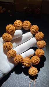 门头沟粗筋八棱核桃手串粗筋爆肉秋子串金刚菩提