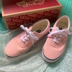vans 粉色板鞋 帆布鞋/范斯era女款低帮经典休闲板鞋帆