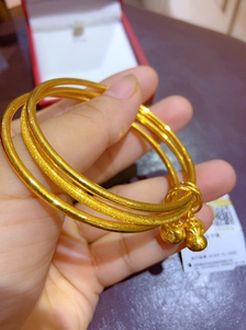 9万足 三生三世黄金手镯 柜台刚出