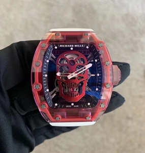 理查德米勒rm52-04 红水晶骷髅头,预约看货,实力同行大