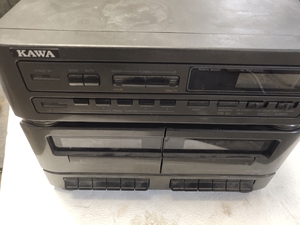 嘉华收音卡座,kawa组合音响,实物拍照,就一个机器啥也没有