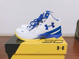 全新安德玛库里2代签名篮球鞋 经典勇士配色 原盒