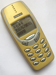 诺基亚3330罕见黄金版外壳 20年前欧洲带回的珍藏版 稀有