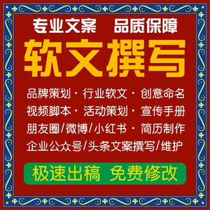 近十年媒体专业文案写手 各类文章代写,润色