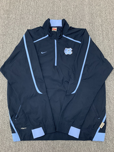 ncaa 北卡大学unc球员版gu防风冲锋衣训练服,老款全刺