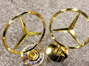 001人付款淘宝奔驰金色立标引擎盖车标s3