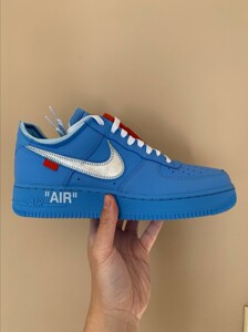 空军一号af1 ow off white联名 蓝色艺术馆限定