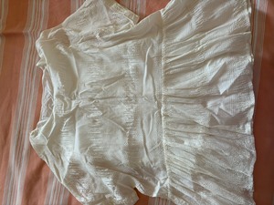 ROSEMOO/容子木24年夏季款含桑蚕丝叠褶上衣，95以上