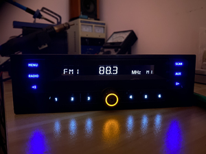 大众收音机车机音乐主机,升级灯光,更换tda功放,升级前级运