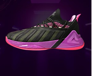 匹克帕克7态极篮球鞋   黑色湖人紫,炫彩人生,全新吊牌齐全