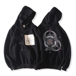 clot陈冠希三方联名连帽卫衣加绒加厚长袖套头衫男女潮牌上衣