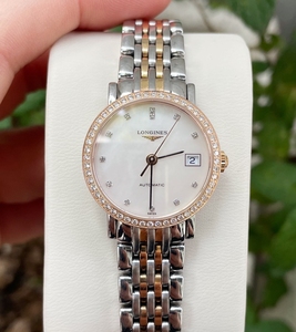 新款浪琴博雅系列l4.309.5.88.7女士机械腕表.满钻