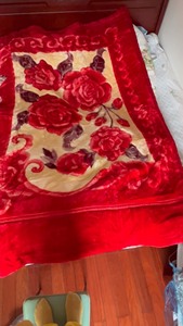 全新拉色尔双面花色毛毯，特别适合结婚用，颜色艳丽，花色美观大