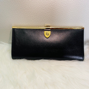 迪奥dior女士钱包长款女钱包黑色钱包 尺寸约28.5×3.